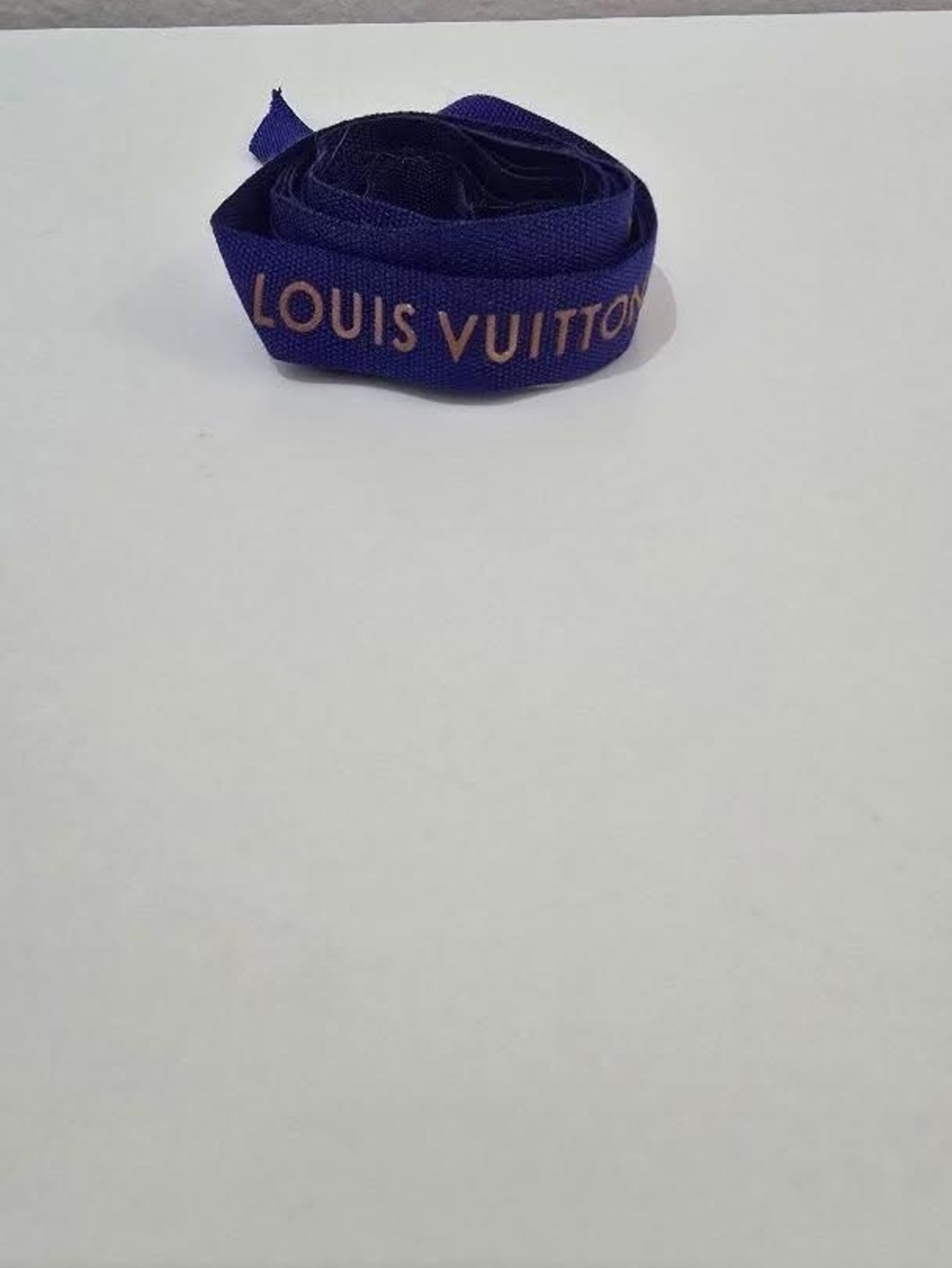 Louis Vuitton Purple and Gold Logo Ribbon Strip